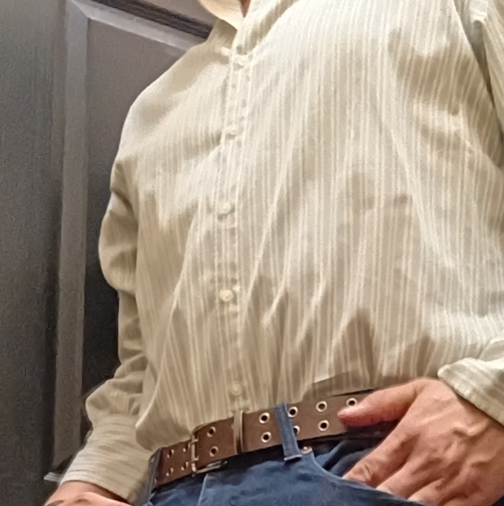 Rugby New York Green Striped Shirt